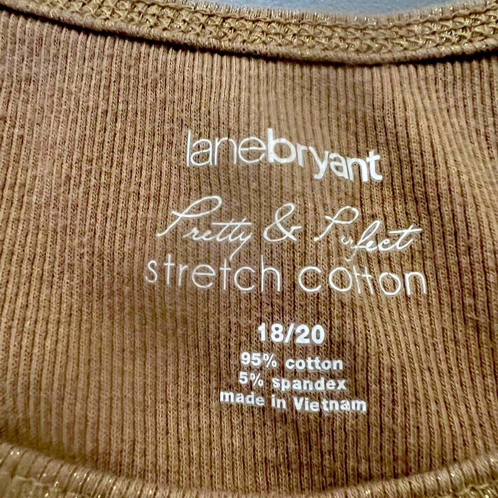 Lane Bryant women’s tank top.